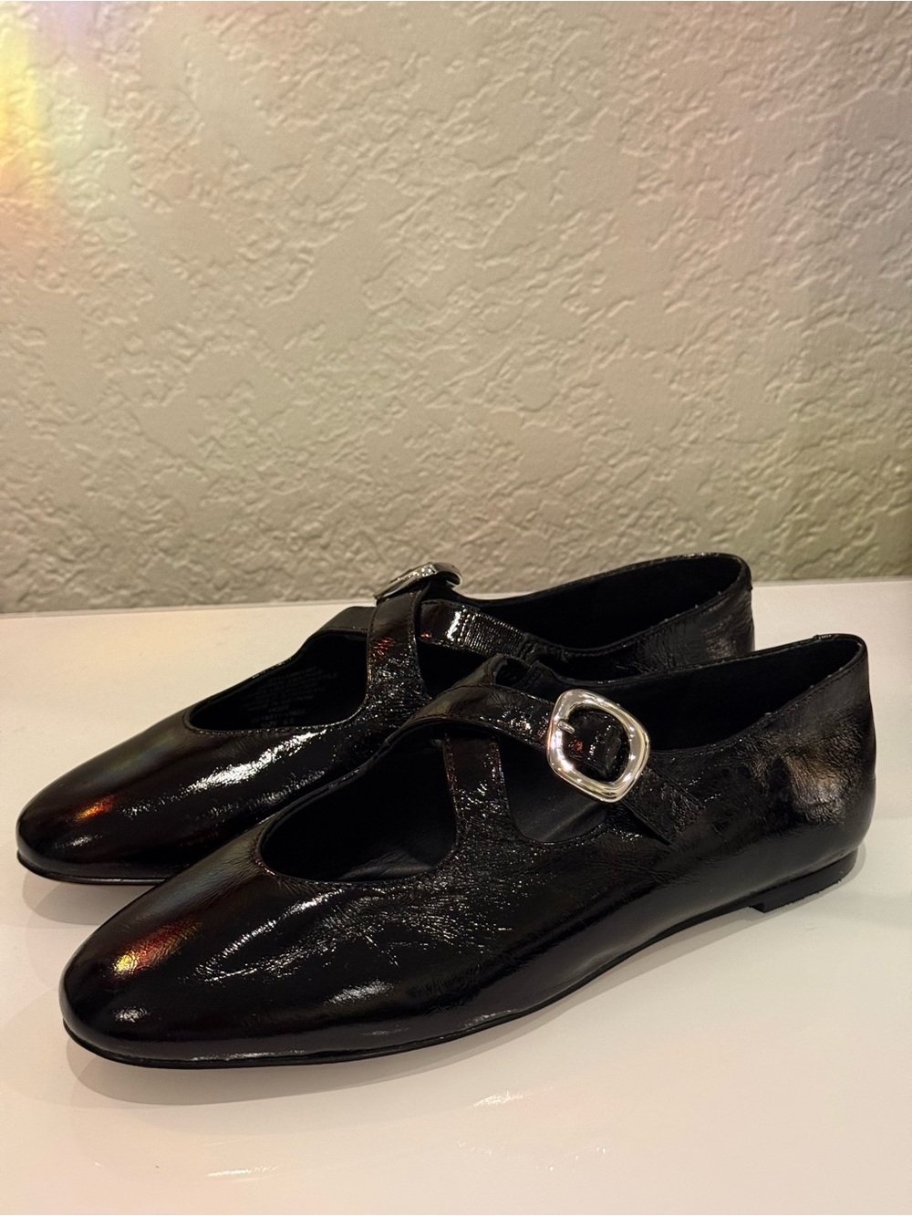 Madewell The Remy Crisscross Mary
Jane Flat in True Black, Size 9.5 brand new